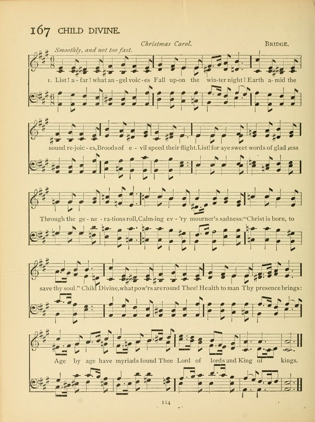 School and College Hymnal: a collection of hymns and of selections for responsive readings page 116