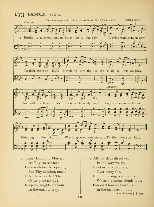 School and College Hymnal: a collection of hymns and of selections for responsive readings page 122