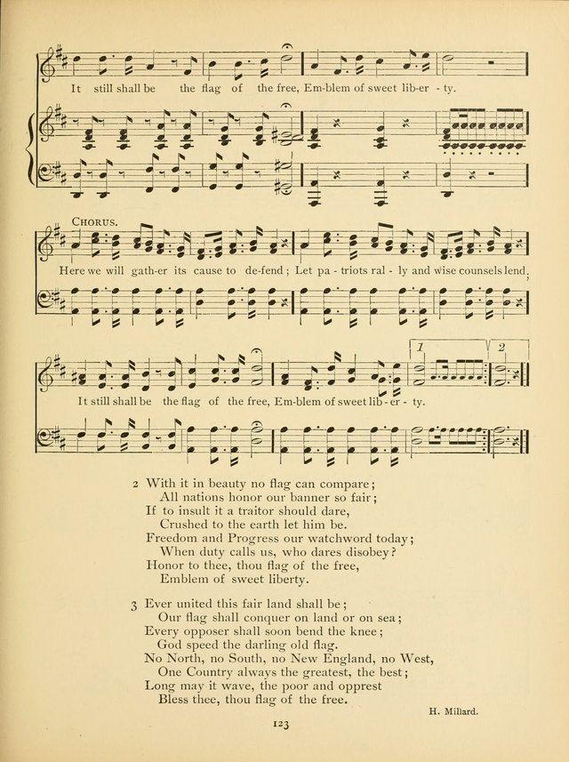 School and College Hymnal: a collection of hymns and of selections for responsive readings page 125