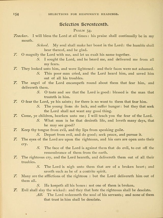School and College Hymnal: a collection of hymns and of selections for responsive readings page 156
