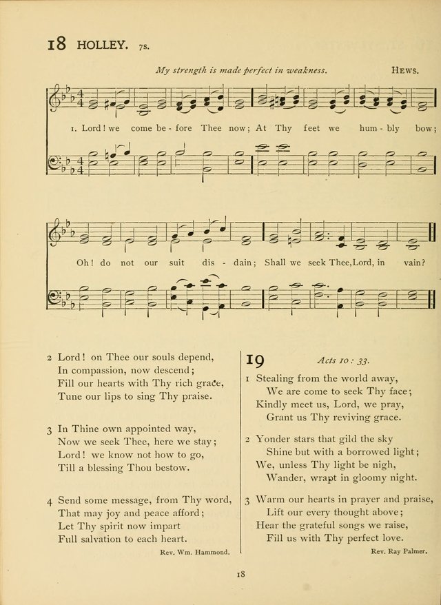 School and College Hymnal: a collection of hymns and of selections for responsive readings page 18