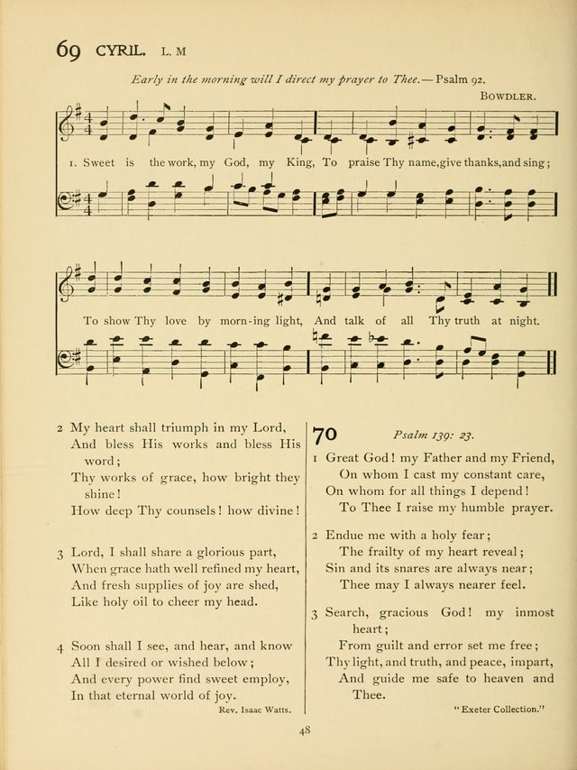 School and College Hymnal: a collection of hymns and of selections for responsive readings page 50