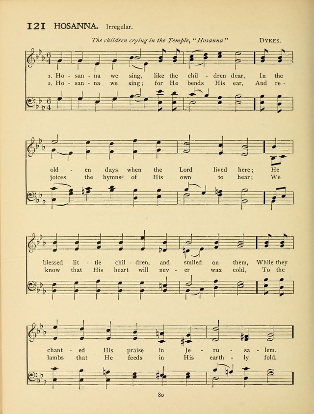 School and College Hymnal: a collection of hymns and of selections for responsive readings page 82