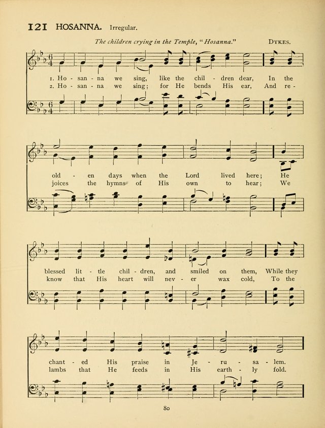 School and College Hymnal: a collection of hymns and of selections for responsive readings page 82