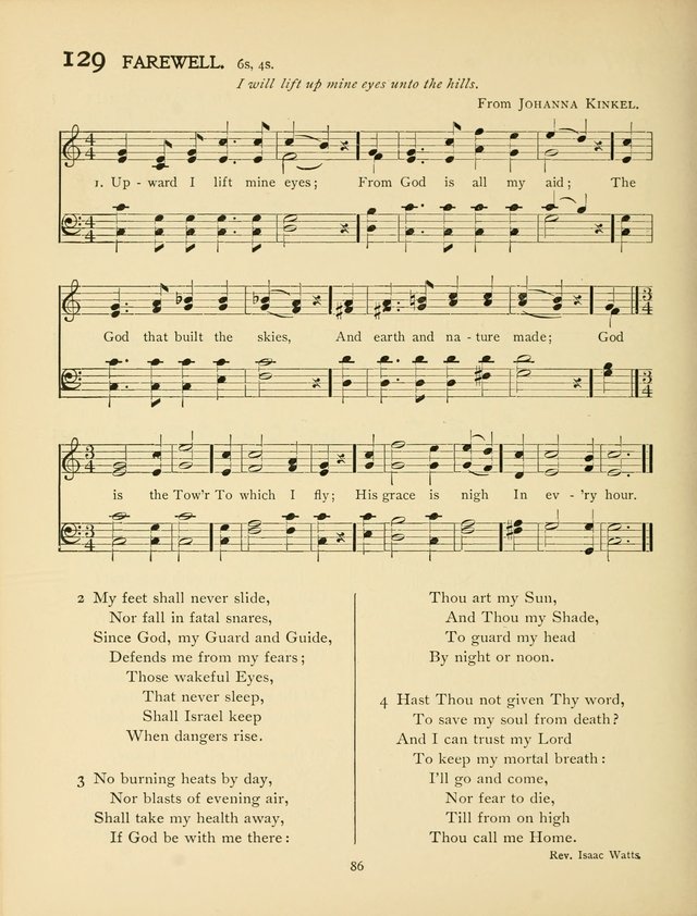 School and College Hymnal: a collection of hymns and of selections for responsive readings page 88