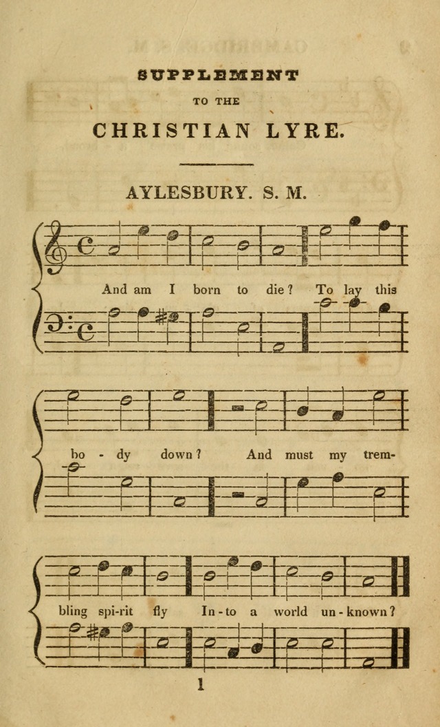Supplement to the Christian lyre: containing more than one hundred psalm tunes, such as are most used in churches of all denominations page 10