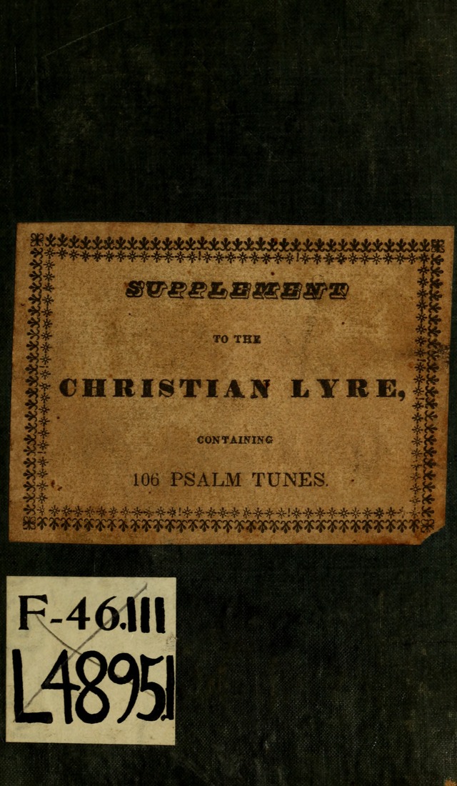 Supplement to the Christian lyre: containing more than one hundred psalm tunes, such as are most used in churches of all denominations page 2
