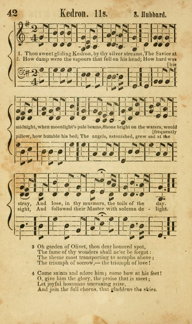 Songs of Canaan, or the Millennial Harmonist: a collection of hymns and tunes designed for social devotion page 47