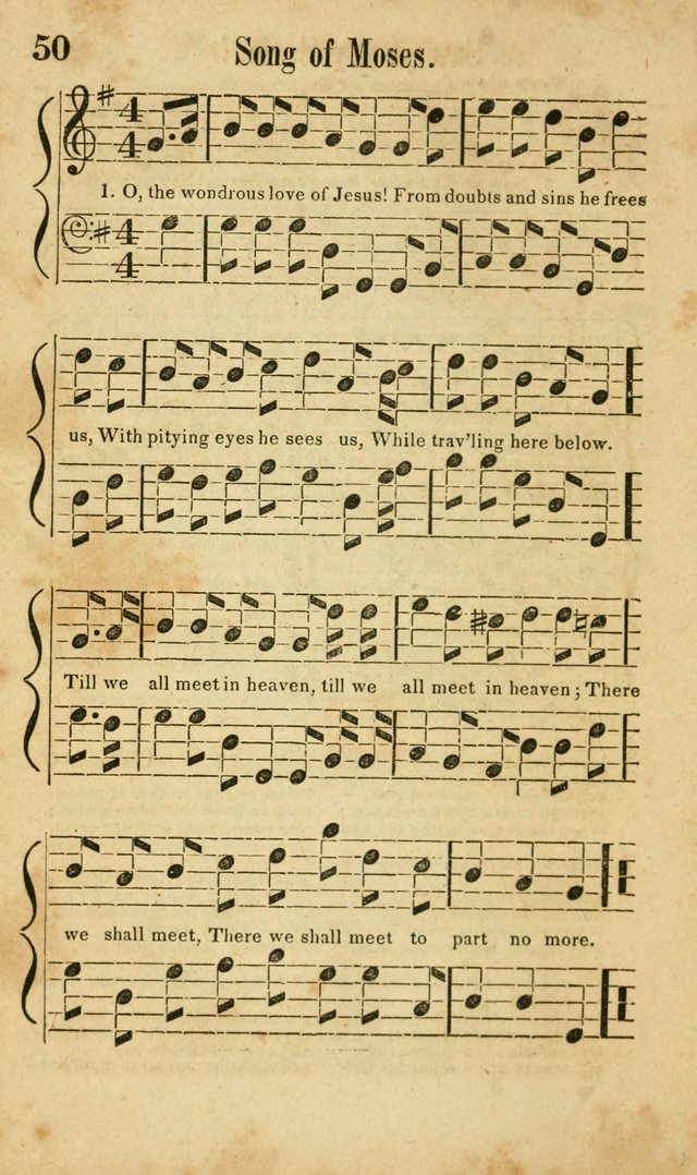 Songs of Canaan, or the Millennial Harmonist: a collection of hymns and tunes designed for social devotion page 55