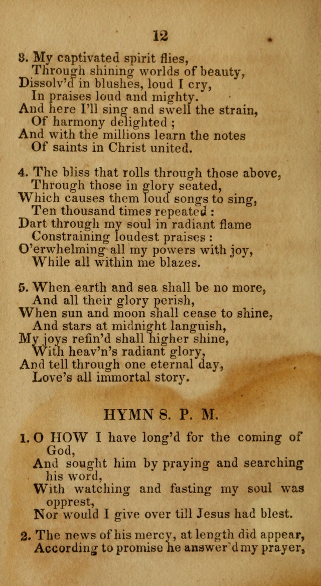 Social and Camp-meeting Songs, for the Pious (9th ed. enl.) page 12