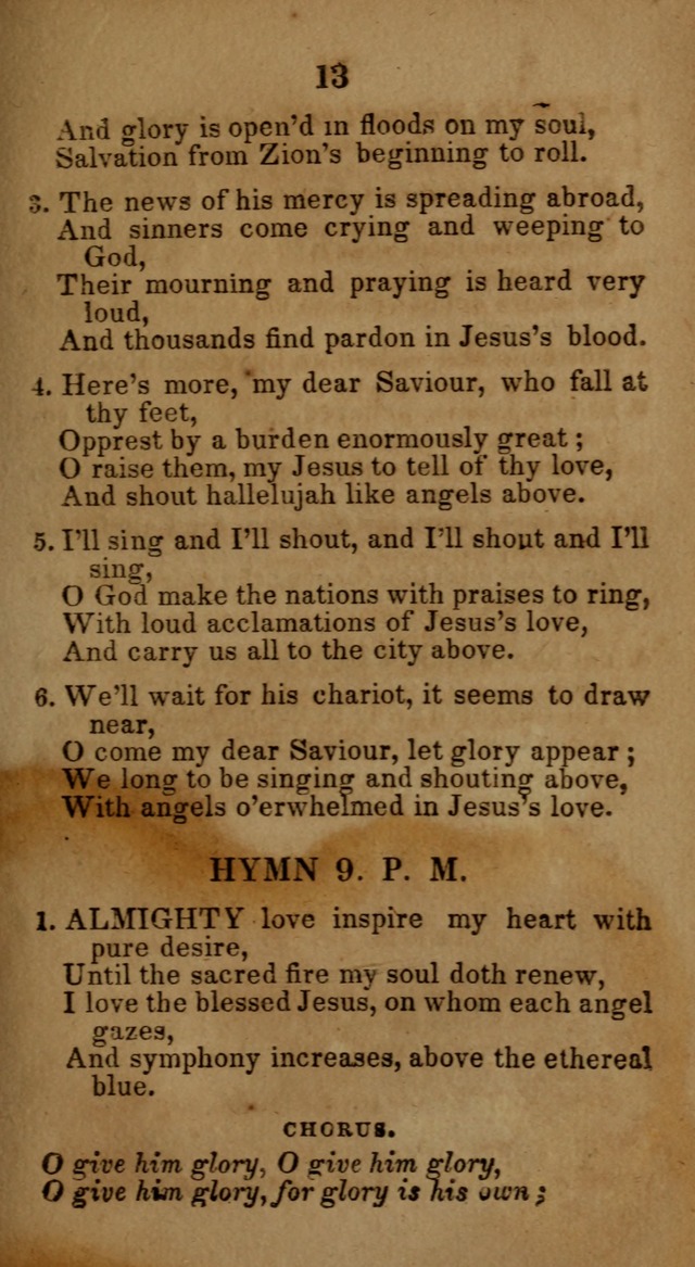 Social and Camp-meeting Songs, for the Pious (9th ed. enl.) page 13