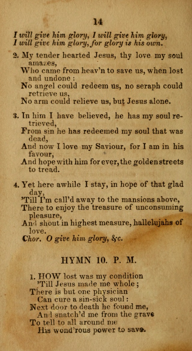 Social and Camp-meeting Songs, for the Pious (9th ed. enl.) page 14