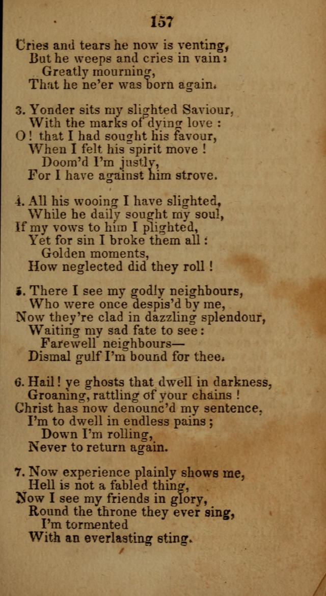 Social and Camp-meeting Songs, for the Pious (9th ed. enl.) page 157