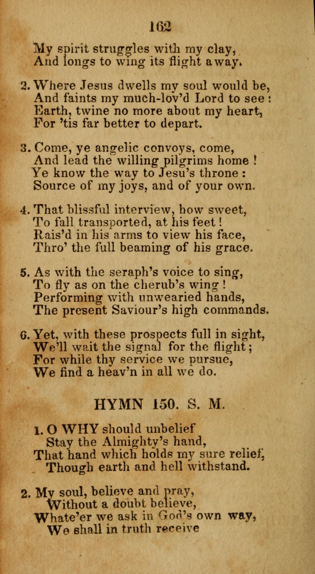 Social and Camp-meeting Songs, for the Pious (9th ed. enl.) page 162