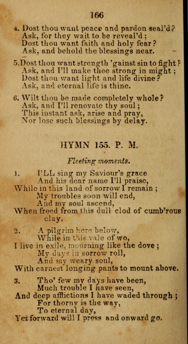 Social and Camp-meeting Songs, for the Pious (9th ed. enl.) page 166