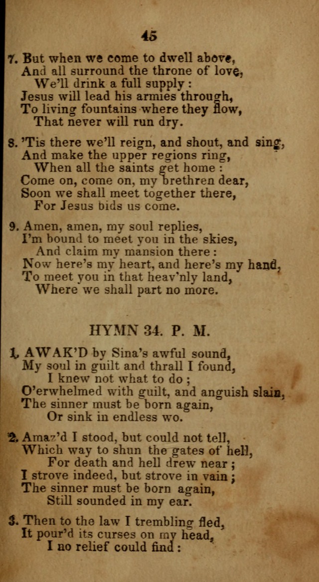 Social and Camp-meeting Songs, for the Pious (9th ed. enl.) page 45