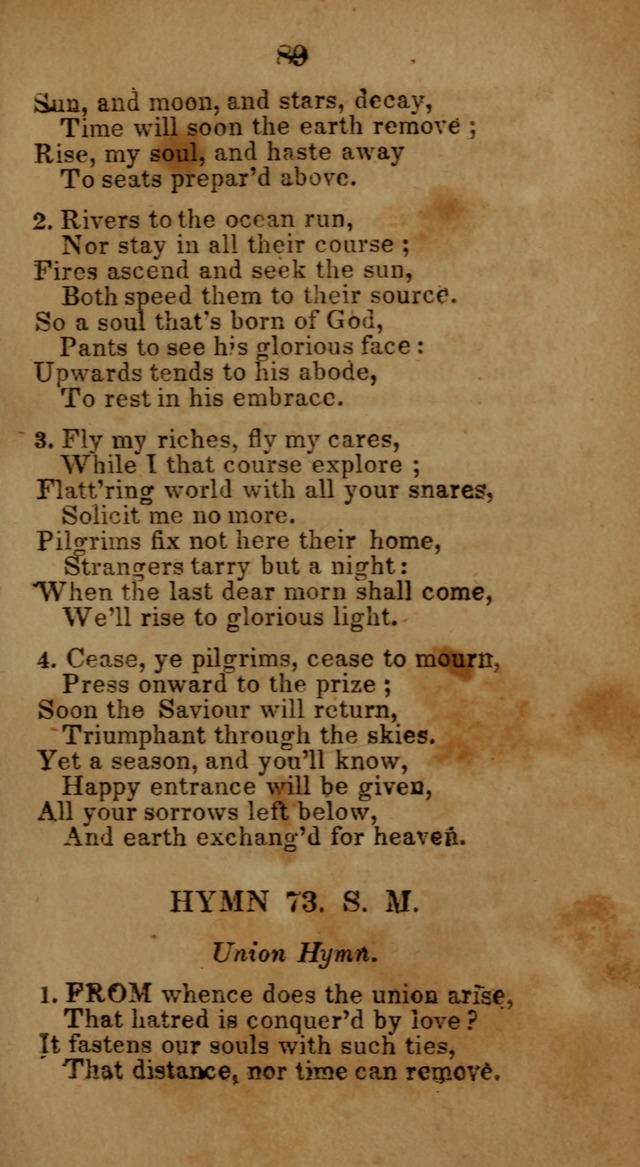 Social and Camp-meeting Songs, for the Pious (9th ed. enl.) page 89