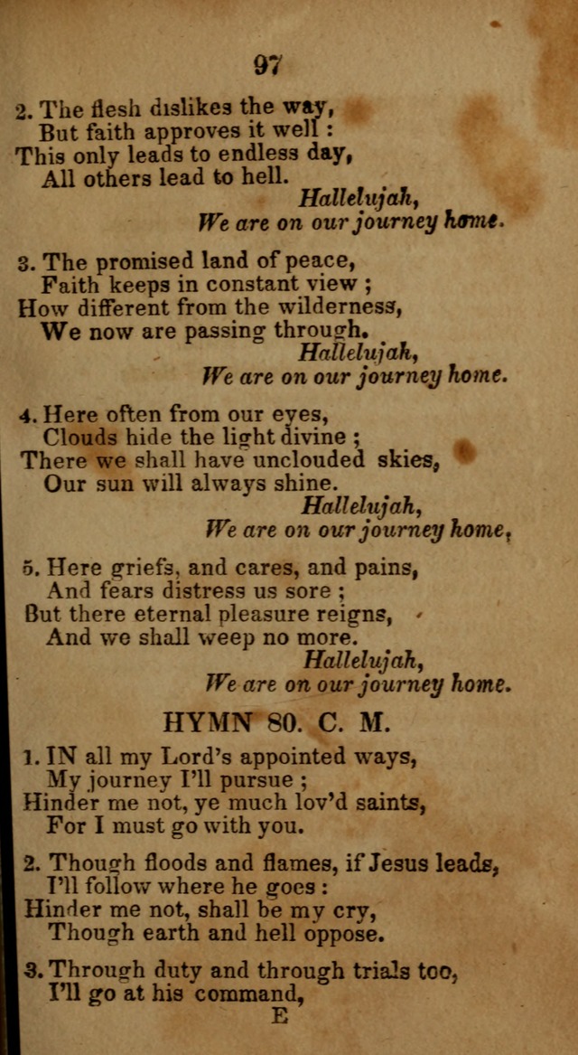 Social and Camp-meeting Songs, for the Pious (9th ed. enl.) page 97