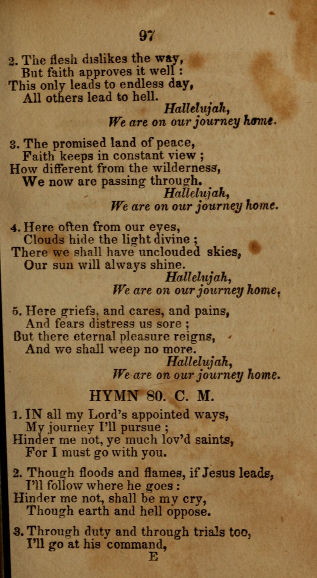 Social and Camp-meeting Songs, for the Pious (9th ed. enl.) page 97