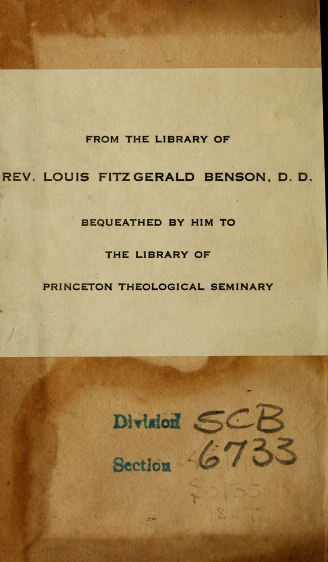 Social and Camp-meeting Songs, for the Pious (9th ed. enl.) page ii