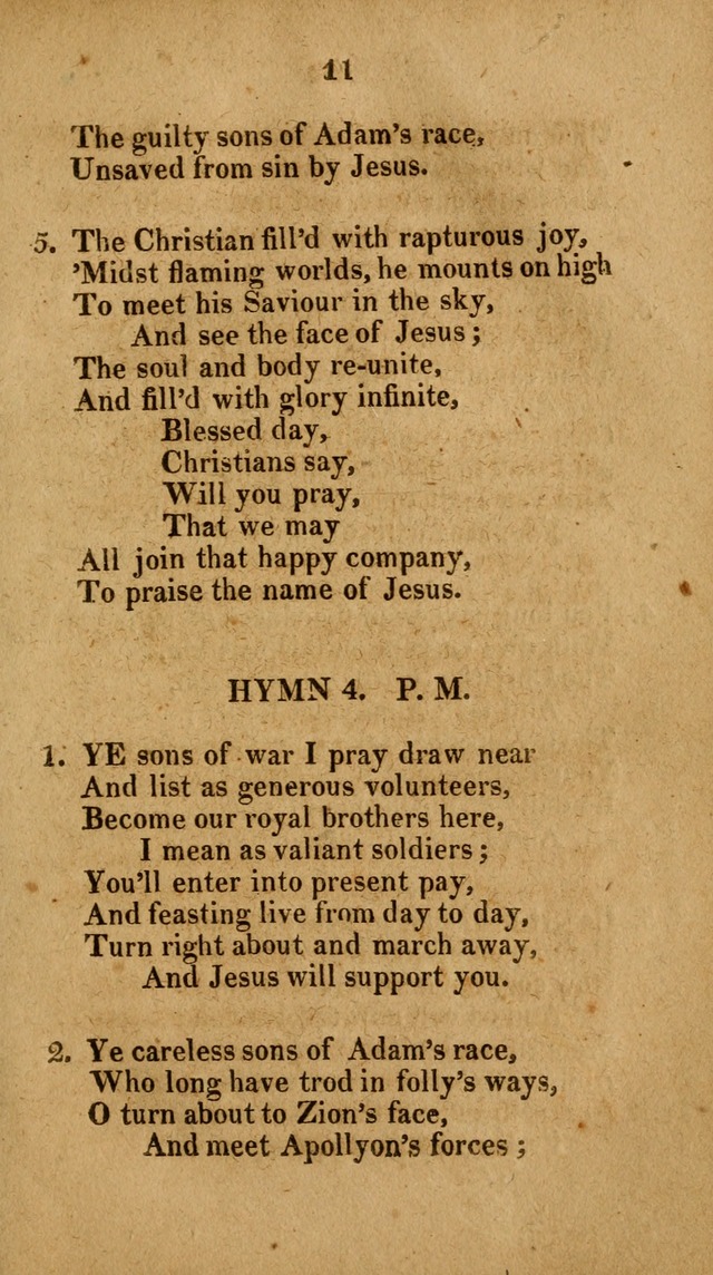 Social and Campmeeting Songs For the Pious (4th ed.) page 11