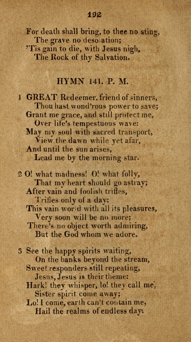 Social and Campmeeting Songs For the Pious (4th ed.) page 192