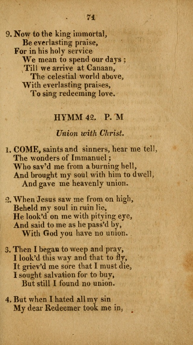 Social and Campmeeting Songs For the Pious (4th ed.) page 71