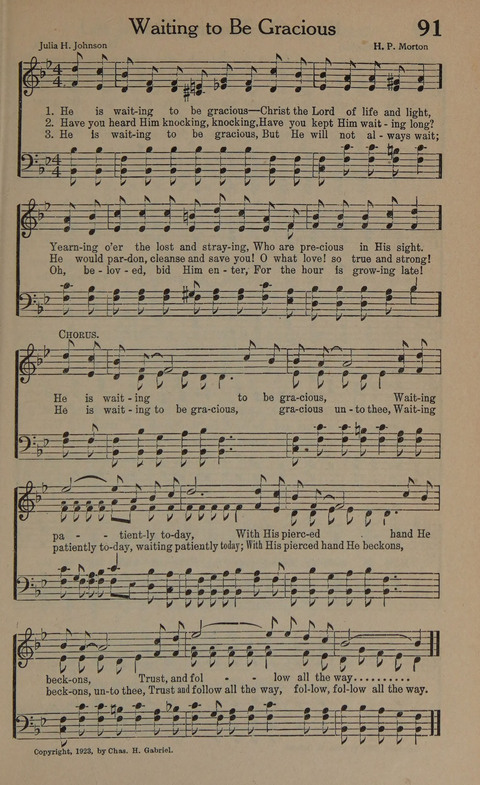 Songs of Conquest: for Use in Public Worship, Prayer Services, Camp Meetings, Evangelistic Campaigns, Young People