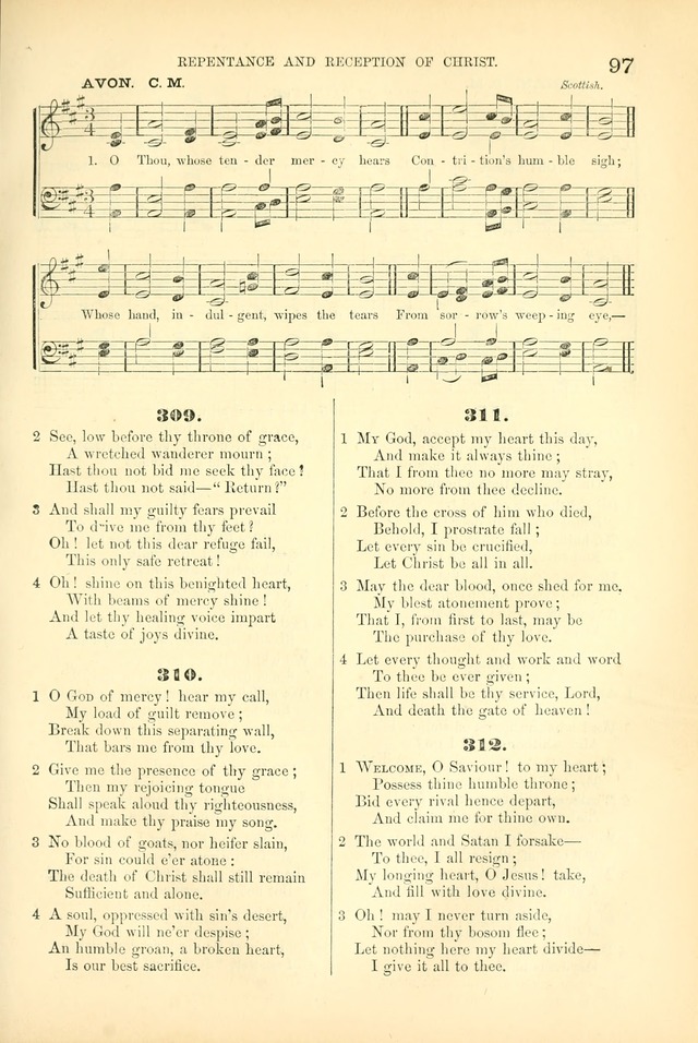 Songs for Christian worship in the Chapel and Family: selected from the "Songs of the church" page 110