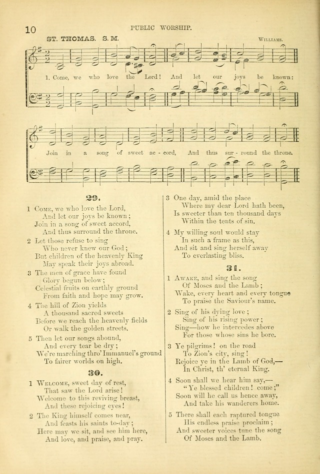 Songs for Christian worship in the Chapel and Family: selected from the "Songs of the church" page 23