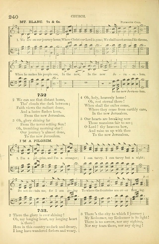 Songs for Christian worship in the Chapel and Family: selected from the "Songs of the church" page 253