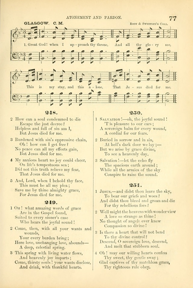 Songs for Christian worship in the Chapel and Family: selected from the "Songs of the church" page 90