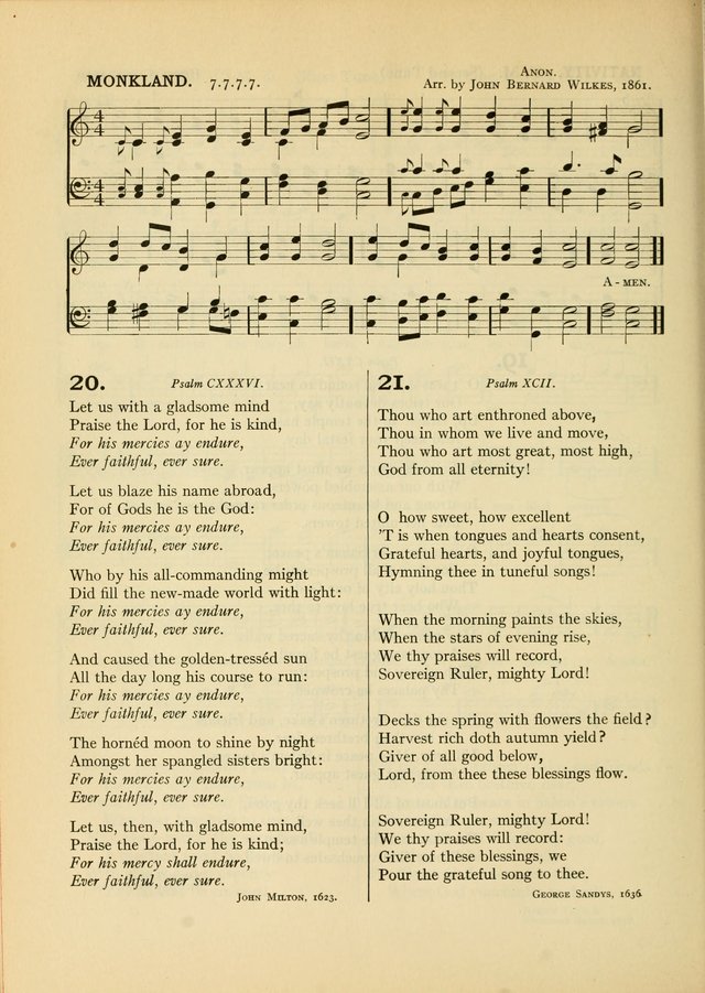 Services for Congregational Worship. The New Hymn and Tune Book page 108