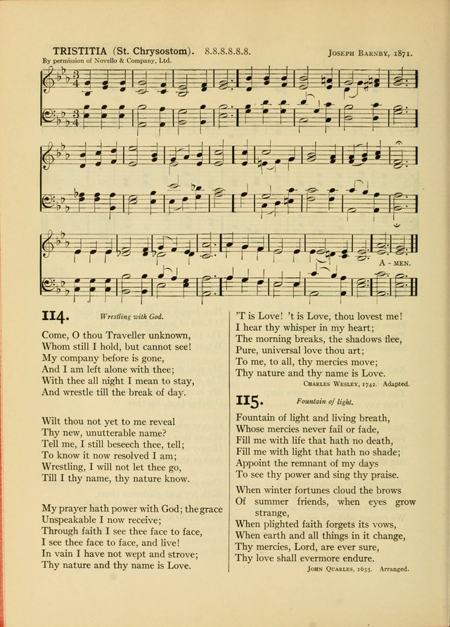 Services for Congregational Worship. The New Hymn and Tune Book page 168