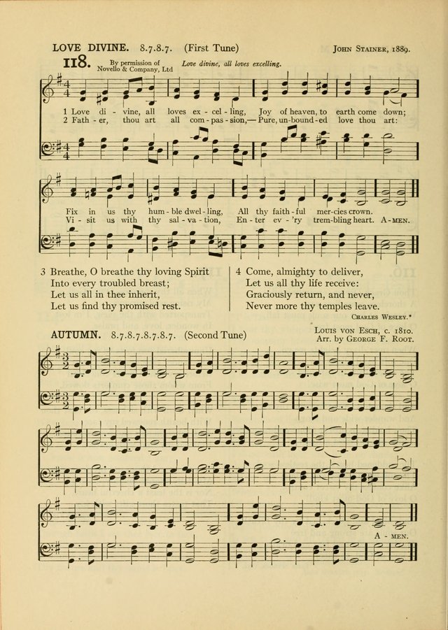 Services for Congregational Worship. The New Hymn and Tune Book page 170