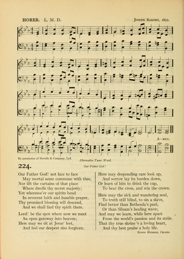 Services for Congregational Worship. The New Hymn and Tune Book page 252