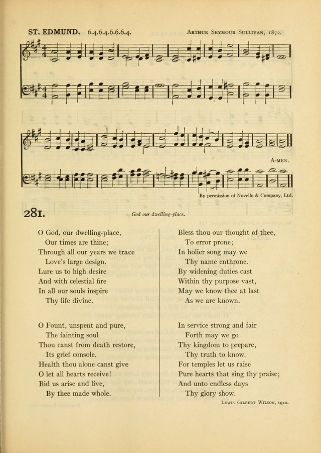 Services for Congregational Worship. The New Hymn and Tune Book page 291