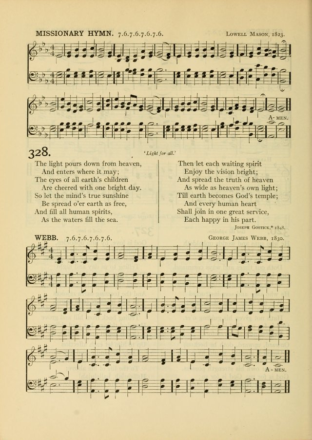 Services for Congregational Worship. The New Hymn and Tune Book page 324