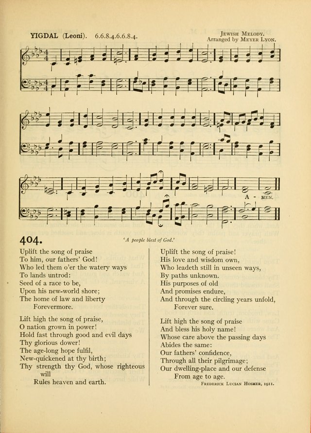 Services for Congregational Worship. The New Hymn and Tune Book page 375