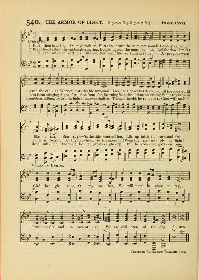 Services for Congregational Worship. The New Hymn and Tune Book page 476