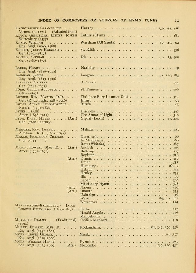 Services for Congregational Worship. The New Hymn and Tune Book page 529