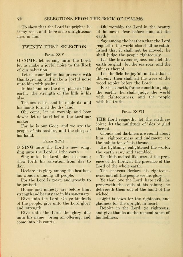 Services for Congregational Worship. The New Hymn and Tune Book page 72