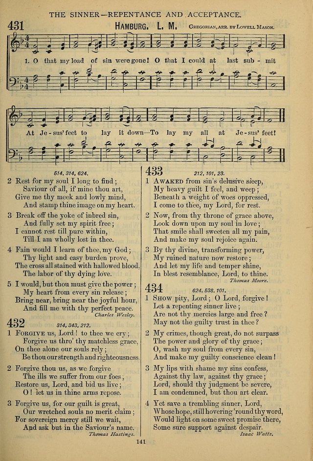 The Seventh-Day Adventist Hymn and Tune Book: for use in divine worship page 141