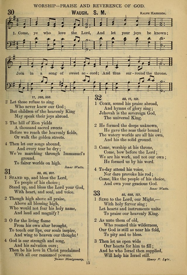 The Seventh-Day Adventist Hymn and Tune Book: for use in divine worship page 15