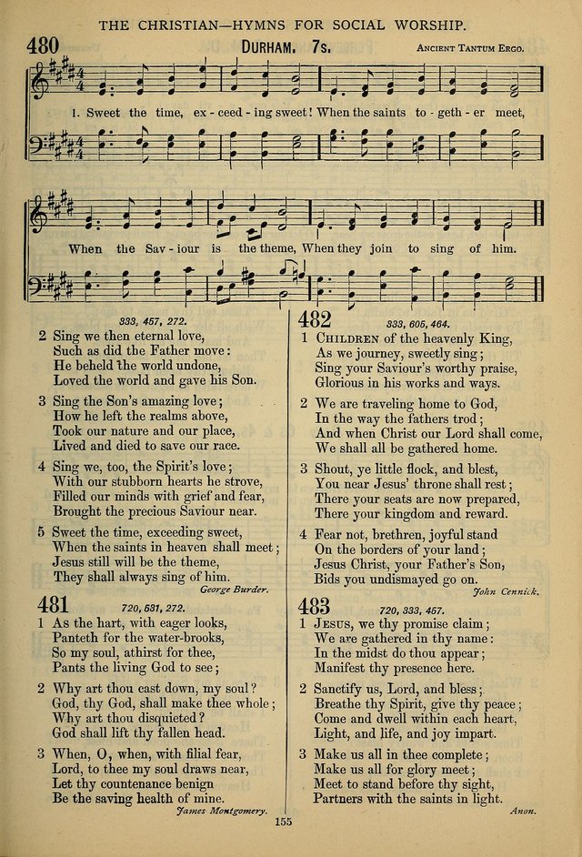 The Seventh-Day Adventist Hymn and Tune Book: for use in divine worship page 155