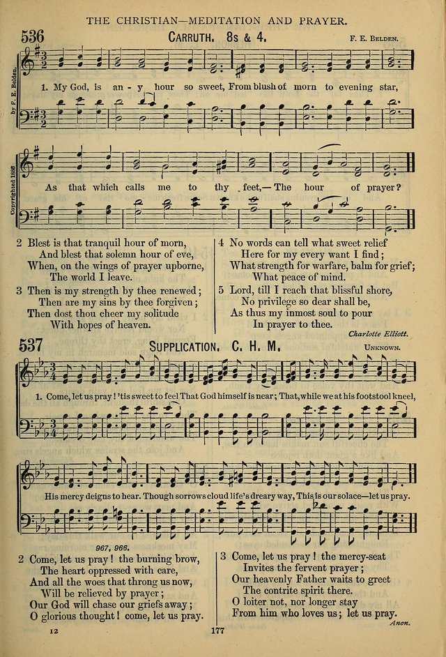 The Seventh-Day Adventist Hymn and Tune Book: for use in divine worship page 177