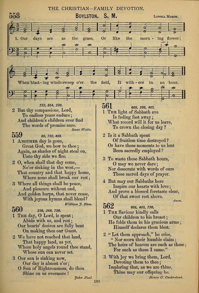 The Seventh-Day Adventist Hymn and Tune Book: for use in divine worship page 183