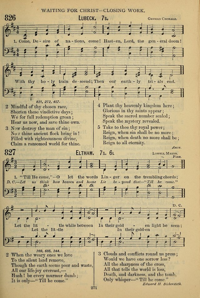 The Seventh-Day Adventist Hymn and Tune Book: for use in divine worship page 271