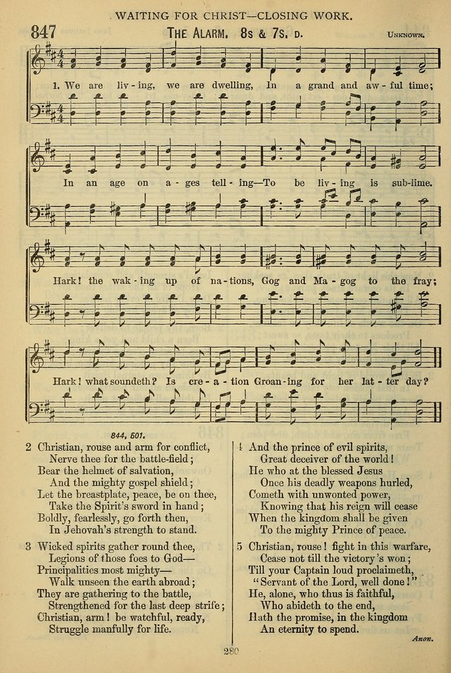 The Seventh-Day Adventist Hymn and Tune Book: for use in divine worship page 280