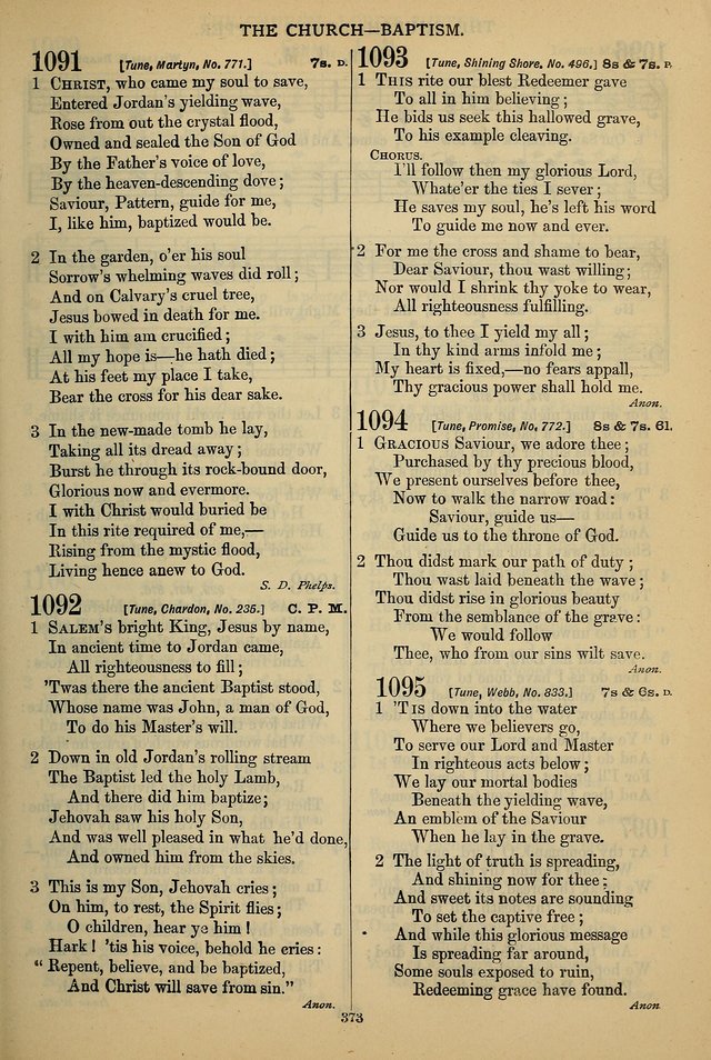 The Seventh-Day Adventist Hymn and Tune Book: for use in divine worship page 373